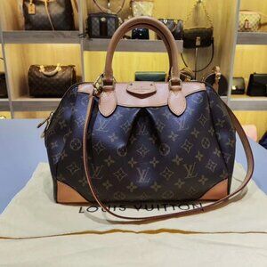 N16 Slightly Used Louis Vuitton Segur Monogram Shoulder Bag FreeShipping